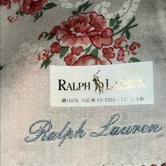 Ralph Lauren Cream and Blue Floral Handkerchief Cotton 💯 - Picture 5 of 8